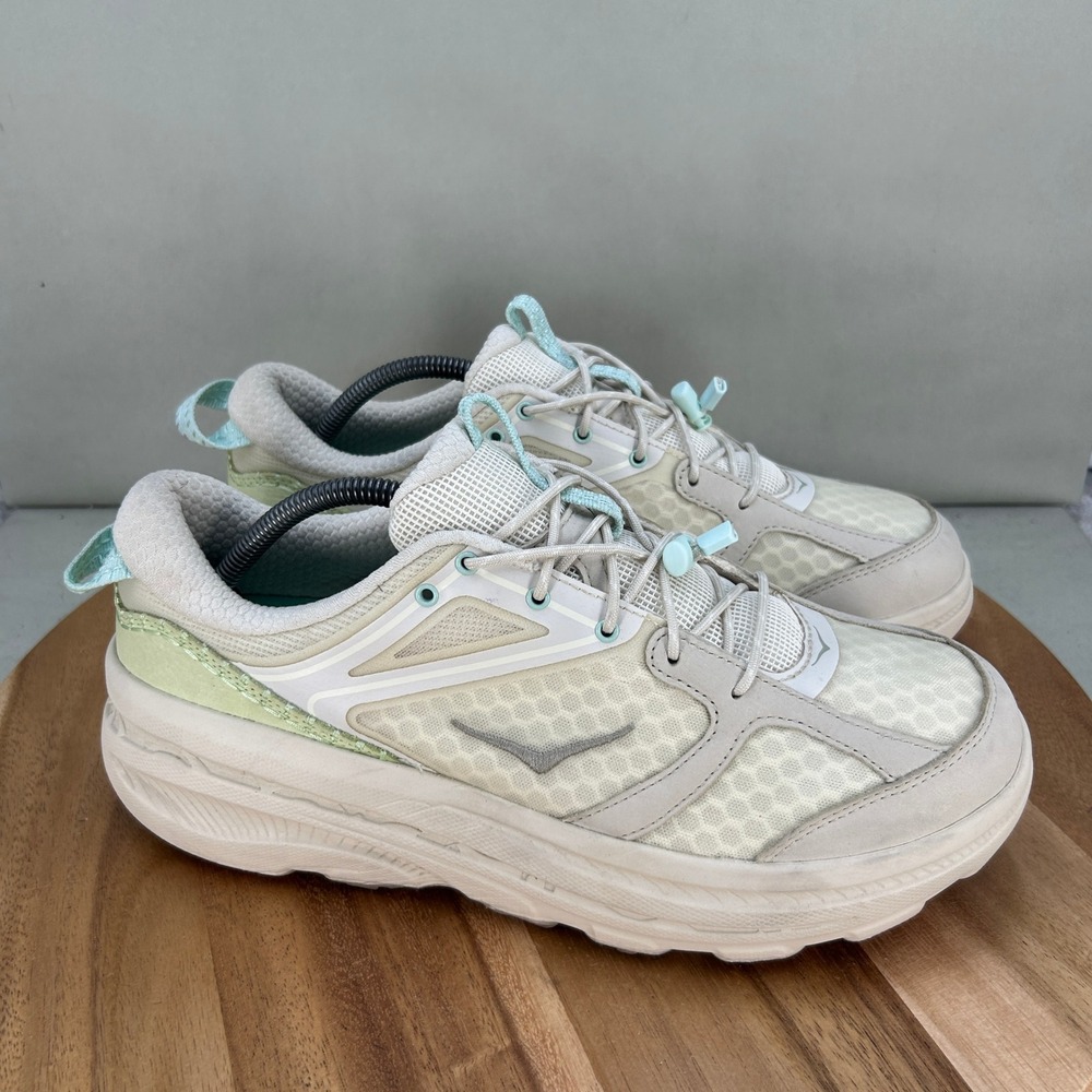 Hoka One One Bondi B3 Oat Milk Green Sneakers 1155351 OKT Mens 11 Womens 12